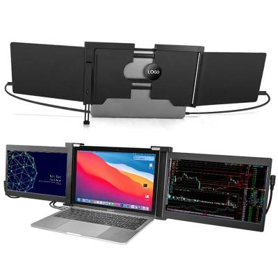 China Hot Sale OEM10.1 LCD Portable Monitor Full HD IPS Inch Display For Tri Laptop Trifold Extended Monitor for sale