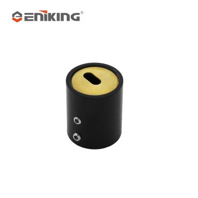 China Modern Accessories/Fashion/Hardware/Pipe Connector Fitting Black Round Shape Pipe Fitting Tube Connector Metal Pipe Connector for sale