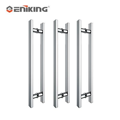 China Eniking Factory OEM Stainless Steel Glass Door Cover Traditional Glass Door Fittings Glass Door Handle for sale