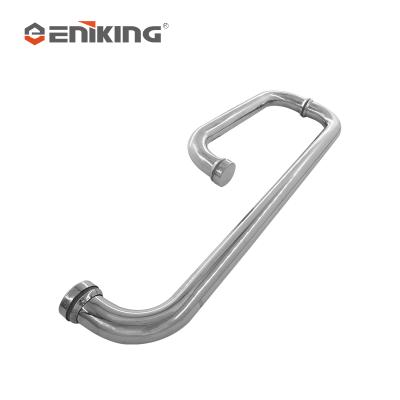 China Modern High Quality Shower Room Handle Low Price Stainless Steel Sliding Door Handle Glass Handle for sale