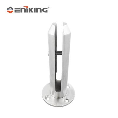 China Eniking Factory Directstainless Modern Steel Glass Clamp Spigots Frameless Glass Railing Spigot for sale