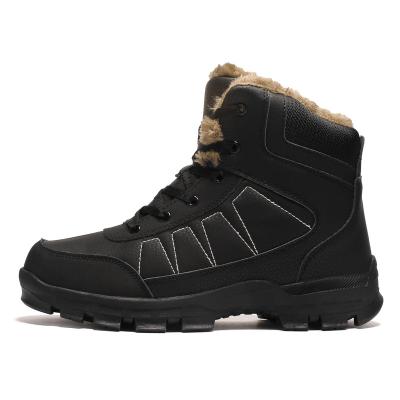 China Hike Shoes Lace Up Climbing Waterproof Boot Men Leather Shoes Winter for sale