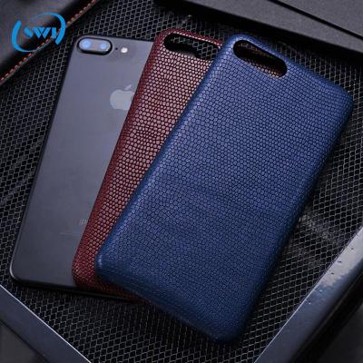 China Luxury Scratchproof For iPhone 7 Case Quality Lizard Grain Genuine Leather Phone Case For iPhone 7 7 Plus for sale