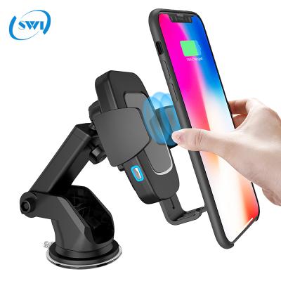 China High Quality High Speed ​​Fast Car Phone Qi 10w Wireless Charger Stand For iPhone Android for sale