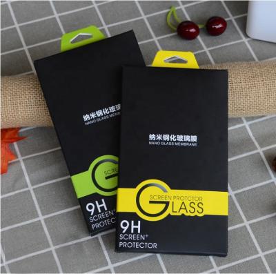 China Recycled Packaging Materials Matte Screen Protector Cardboard Lamination Tempered Glass Screen Protector Packaging Retail Packaging for sale