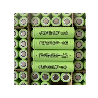 China High Quality Rechargeable Toys 3.7V 2000mAh 2500mah Li-ion 18650 Lithium Ion Battery Cell for sale