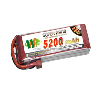 China 5200mAh 4S 70C rc lipo battery, 14.8V lipo battery, rc lipo battery for model boat 90*48*145mm for sale