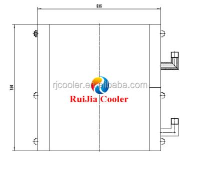 China Excavator Engine Oil Cooler Volvo EC55 Water Cooling Radiator for sale