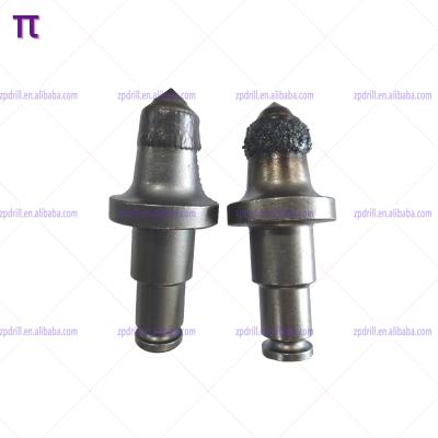 China TS30C Trenching Teeth Plasma Layer Wear Resistant Ceramic Bits Powder Plasma Nickel Based Drill Picks 3830mm Step Shank Conicals for sale