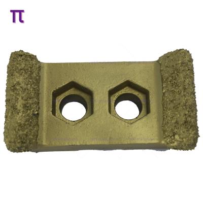 China Building material stores hammer wearplate GT-03 grinder tips carbide welding blades with 4 layers of GCP milling teeth crushed carbide coated wear parts for sale