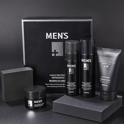 China Face Men's Skin Care Products 4 Piece Set Face Moisturizer Detergent Lotion Men's Skin Care Products for sale