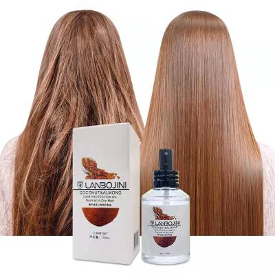 China Hair-Repairing Private Label Coconut Almond Hair Care Protective Oil Leave-in Hair Treatment Oil For Dry Hair for sale