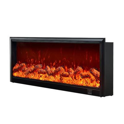 China Realistic Flames Antique Design Built-in 9 Hour Timer Wood Burning Fireplace for sale