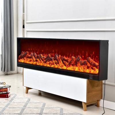 China Flames Realistic Living Room Fireplace Insert Electric Heater with Wood for sale