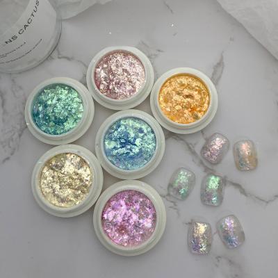 China Easy Apply Nail Powder Fashionable Snow Velvet Cloud Powder for DIY Nail Glitter for sale