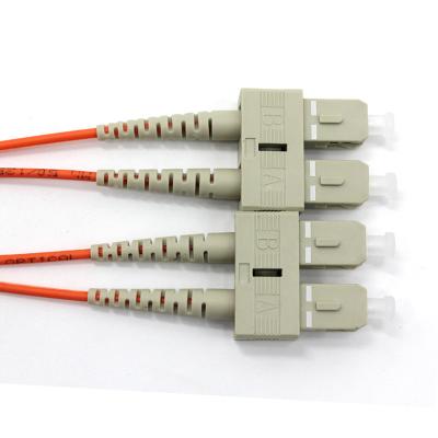 China Multimode Duplex Fiber Optic Cable , G625D OM1 SC LC Patch Cord for sale