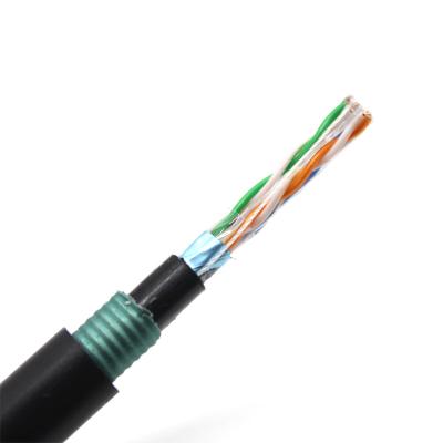 China Gepanzertes Kupfer- und Stahlband-Netzwerk-LAN-Kabel Cat6 CAT7 Fluke Test Pass zu verkaufen