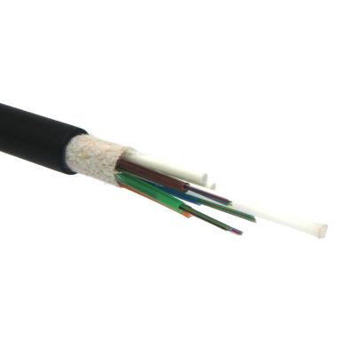 China 24 Core Duct Optical Fiber Cable PE Jacket GYFTY Fiber Cable Te koop