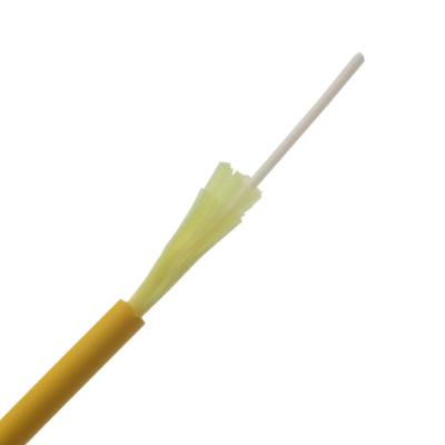 China 1 2 4 Core SM MM Gjfjv Optical Fiber Cable Indoor Tight Buffer Fiber Optic Cable for sale