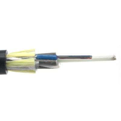 China 36 Cores ADSS Cable Single Mode G652D G657A Aerial Overhead Self Supporting Fiber Optic Cables Aramid Yarn for sale