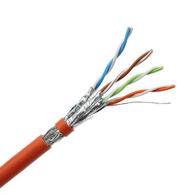 China China Supplier SFTP CAT7 Cable 1000FT RJ45 305m Network Cable Braided Cat 7a Lan Cable for sale