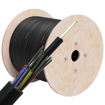 China 12 24 48 96 Cores Outdoor Fiber Optic Cable Dielectric Loose Tube GYFTY Communication Optic Fiber Cable for sale