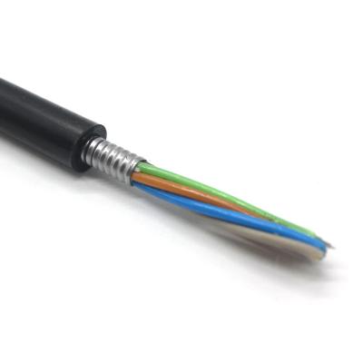 China 8 Core OS1 OS2 GYTS Fiber Optic Coaxial Cable Outdoor Armored Aerial Duct Cable for sale