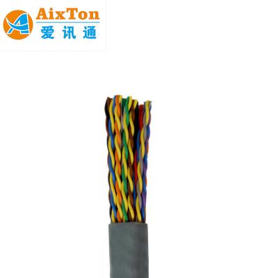 China 20P 50P 100P 150 Pair Telephone Cable Solid Cat3 24AWG Phone Line Cable different length for sale