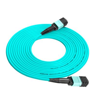 China MPO to MPO MPO/APC MPO/UPC 8 core 12 core 16core OM4 fiber optic Patch Cord Mpo Mtp Patch Cord Om4 for sale