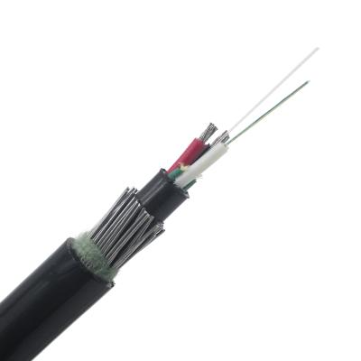 Κίνα GDTS Outdoor Aerial Duct Hybrid Optical Cable Customizable 6 12 24 48 96 144 288 Cores Fiber Optic Cable προς πώληση