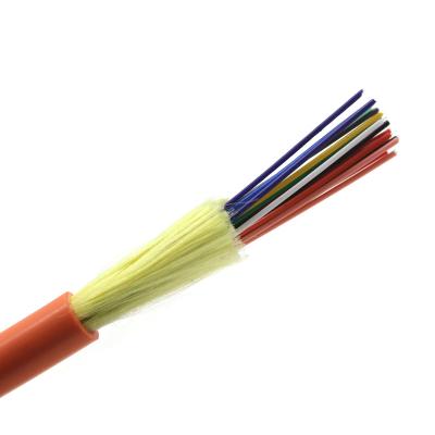 China 6 12 24 Core OM1 OM2 OM3 Optical Fiber Cable GJFJV GJFJH GJFJU Ftth Internet Indoor Bundle Cables for sale