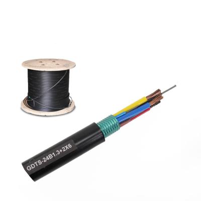 China GDTA GDTS GDTA53 Multimode Armoured 2-144 core hybrid fiber power cable for sale