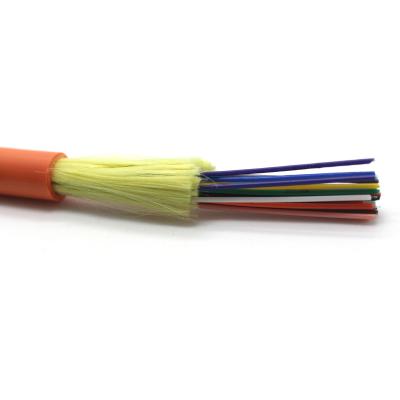 Cina Cavo a fibre ottiche dell'interno 12 del rivestimento di PVC di LSZH 24 cavi a fibre ottiche del centro in vendita