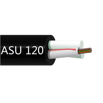 China 6 Core 24 Core Mini ADSS Wire 80m ASU80 ASU120 Unitube Fiber Cable for sale