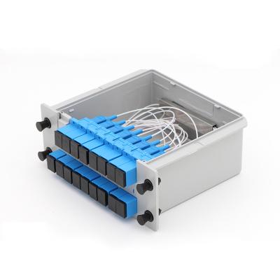 China 1x16 Planar Lightwave Circuit Splitter Card Inserting PLC Splitter Module 16 Ports for sale