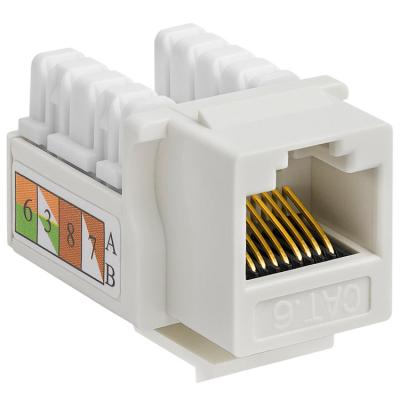 China Utp Ftp Cat6 Rj45 KeyStone Jack FacePlate 90 Degree 180 Degree for sale