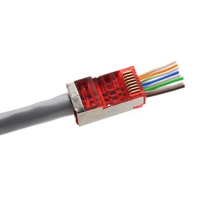 China 1U 15U 30U 50U RJ45 Connector 8p8c Ftp Male Cat6 Network Jack for sale