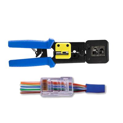 China RJ45 Crimp Cutting Tool Cat5 Cat5e Cat6 Crimping Tool Network Wire Stripper for sale