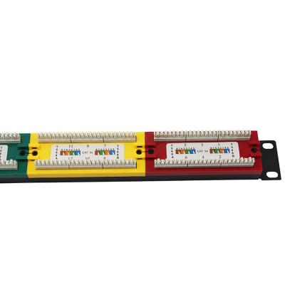 China 6 Port 12 Port 24 Port 48 Port Network Patch Panel Cat5 Cat6 Utp RJ45 for sale