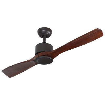 China 2 Piece Contemporary Wood Blades DC Remote Control Ceiling Fans Without Light Or With Light Ceiling Fan 110v-220v for sale