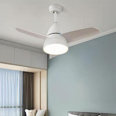 China Contemporary ABS Blades Breeze Ceiling Fan Light White Ventilador Con Compara In The Fan Watt 24W AC Led Ceiling Light Ceiling Fan for sale