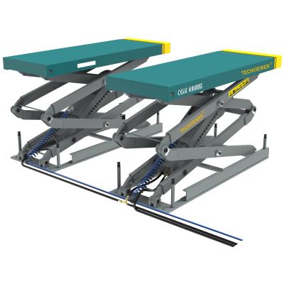 China Adjustable Platform 2030mm 4T Auto Scissor Lift / Alignment Scissor Lift for sale