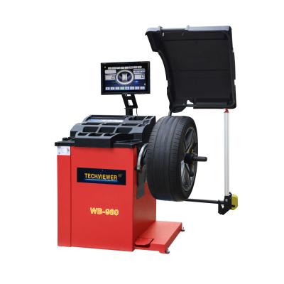 China 140RPM 19 Inch HD LCD Car Wheel Balancer / Tire Balancing Equipment for sale