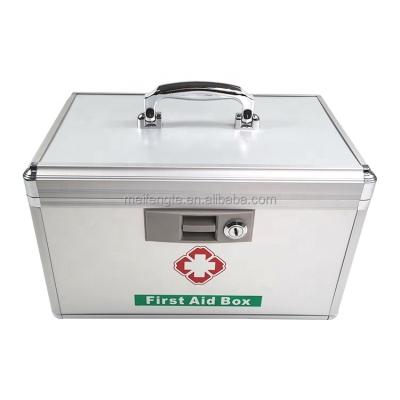 China Light Weight/Durable source factory supply functional superior-quality aluminum case with dividers handle for first aid for sale