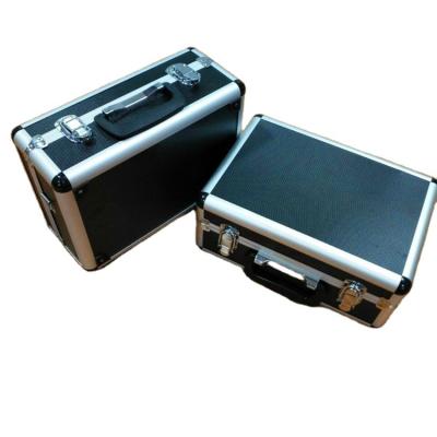 China Industrial Locking Aluminum Storage Tool Case Durable Small Aluminum Tool Case Box With Foam Padding for sale