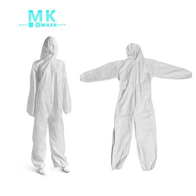 China Breathable Custom Nonwoven Disposable Coverall Personal Protective Equipment Work Wear Coverall for sale