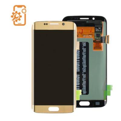 China Gold LCD Screen Display Digit Converter Assembly For Samsung Galaxy S6 5.1 inch Edge G925 G925F G925I Front Glass Lens Touch Lcd Replacement for sale