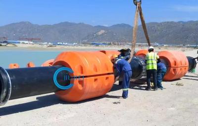 China UV Resistant Floating Hdpe Pipe / Hdpe Pipe Floater With Excellent Flexibility And Buoyancy for sale