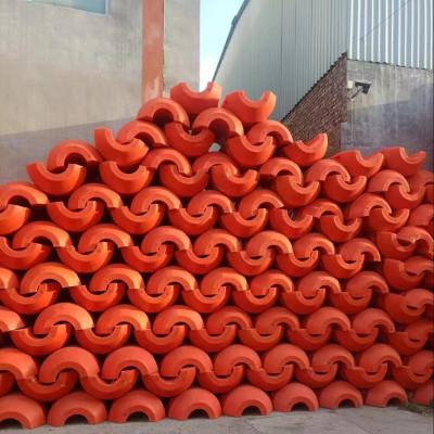 China Cylindrical 150KG Durable Dredging Pipe Float With UV Resistance for sale