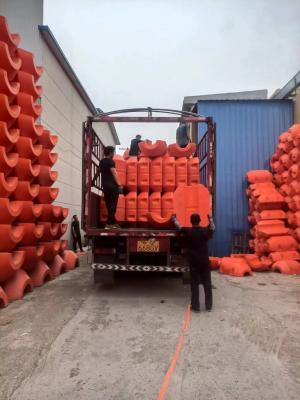 China Seawater Friendly Plastic Dredging Pipe Floats With UV Resistance for sale